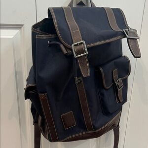 Stylish Black and Brown Men's Backpack
